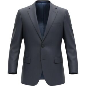 Joseph Bach Sartoriale Milano Navy Wool Cashmere Super 150s Blazer 54 L 44R
